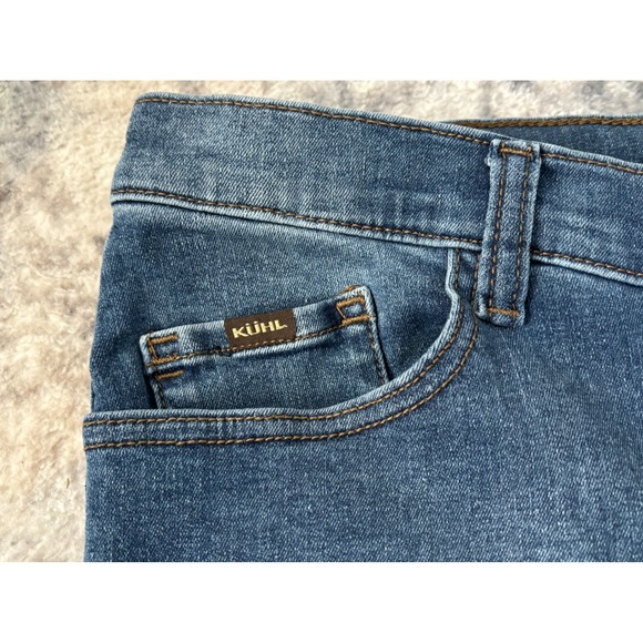 Kuhl Jeans Womens 16 Short Blue Kontour Flex Denim Skinny Leg Outdoors‎ Hiking - Picture 3 of 15